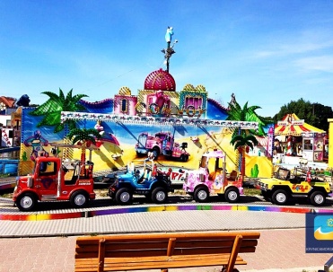 Park Rozrywki w Krynicy Morskiej przy ulicy Gdańskiej.